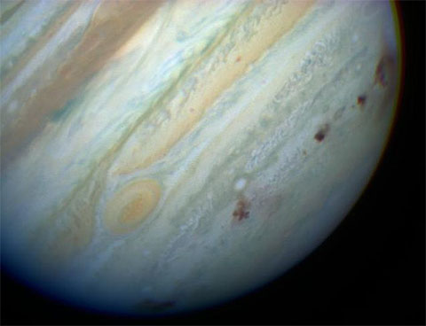 Showmaker-Levy 9 impacts on Jupiter