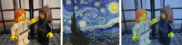 in the mood of van Gogh's Starry Night